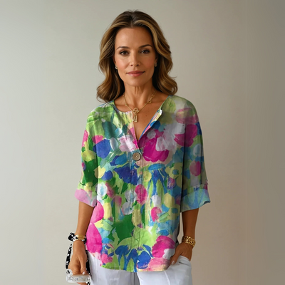 Arlene | Blus med blommönster